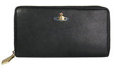 Vivienne Westwood Orb Wallet, Leather, Black, 2*